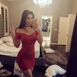 SSSniperWolf red dress